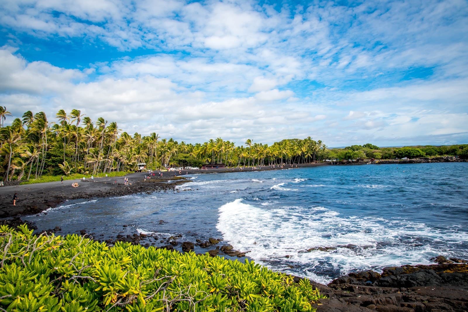 Punaluu Black Sand Beach, Naalehu, HI